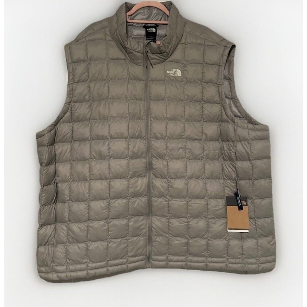 The North Face 4X Big ThermoBall Eco Vest Men’s Grey Lightweight Insulated Warm